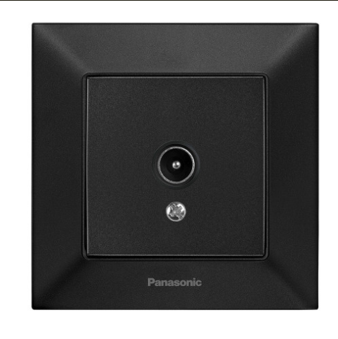 Розетка телевизионная TV конечная Panasonic Arkedia Slim Черный (22586229)