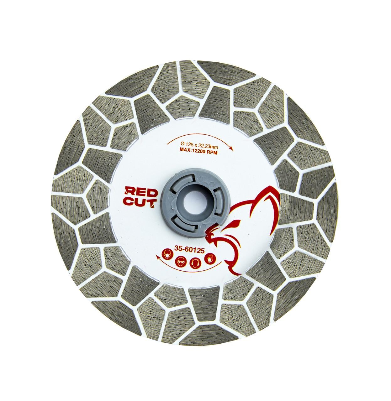 Диск алмазний по каменю EDGE для заусовки плитки 125x22,23x1,8 мм Red Cut (35-60125)