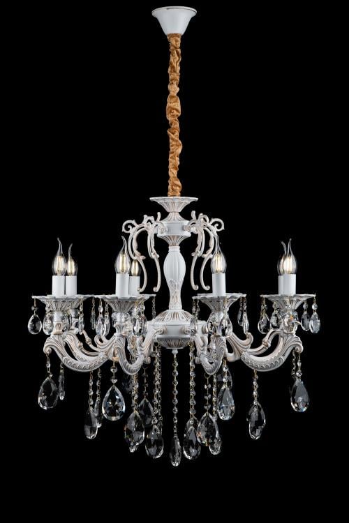 Люстра свеча Ray L77586/8 WT+GD (IR006892)