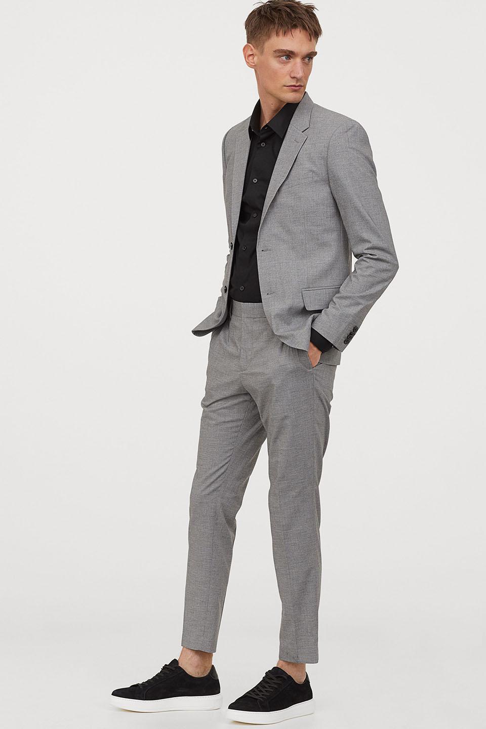 Брюки H&M 44W30 Серый (7140321b39)