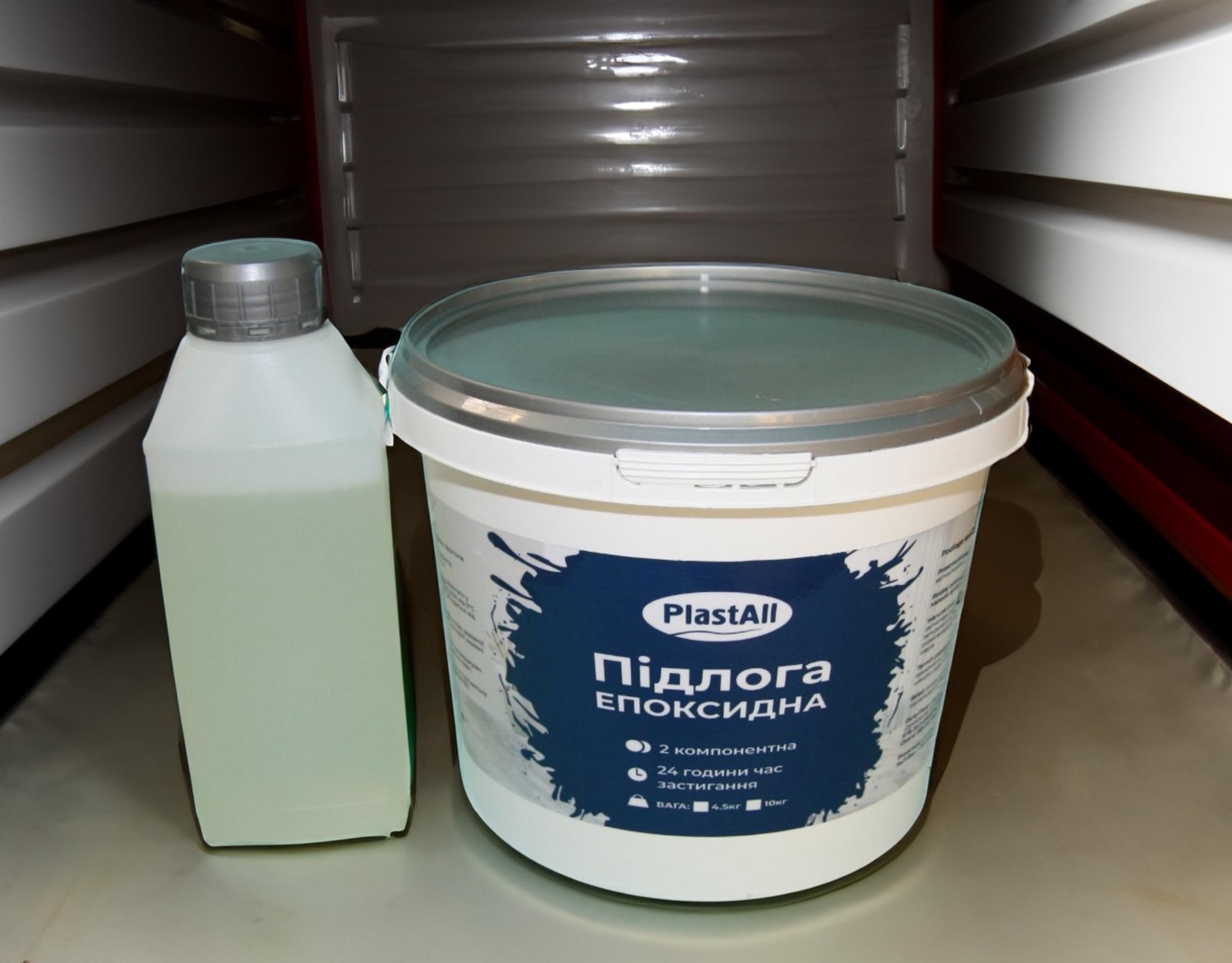 Епоксидна підлога наливна для складу/гаража Plastall 4,8 кг Коричневий (23916253) - фото 3