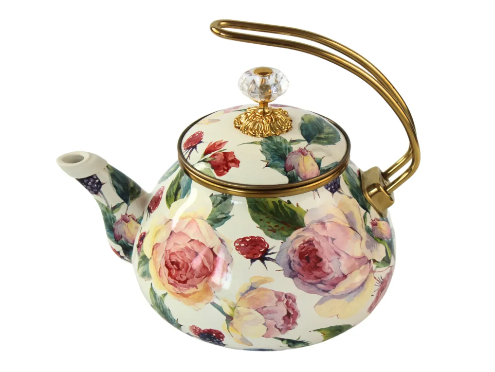 Чайник эмалированный PEONY Elmani с крышкой 2,2 л - фото 1