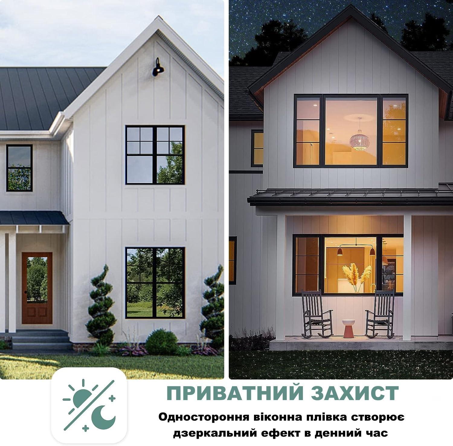 Пленка солнцезащитная многоразовая FILMGOO зеркальная для тонирования окон с затемнением 60х200 см Зеленый (13304511) - фото 4 Пленка солнцезащитная многоразовая FILMGOO зеркальная для тонирования окон с затемнением 60х200 см Зеленый (13304511) - фото 4