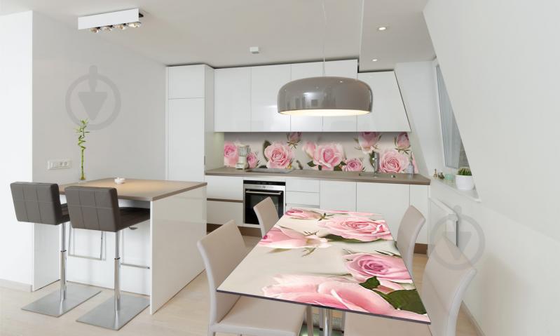 Наклейка вінілова на стіл Zatarga «Блокони Рожеві Троянди» 600х1200 мм Z180589st Наклейка вінілова на стіл Zatarga «Блокони Рожеві Троянди» 600х1200 мм Z180589st