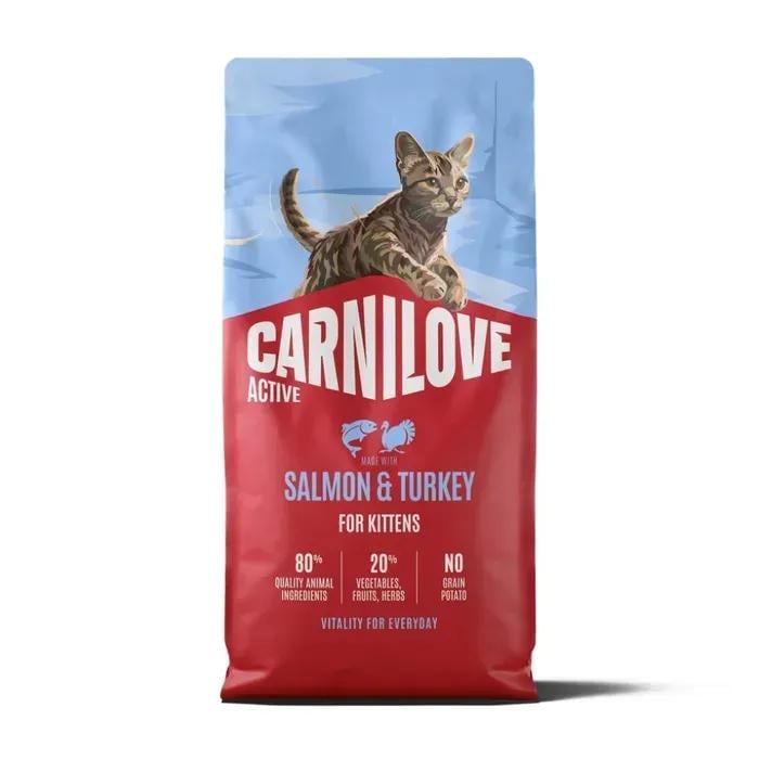 Корм сухий Carnilove Active Salmon & Turkey Kitten для кошенят лосось та індичка 6 кг (173708)