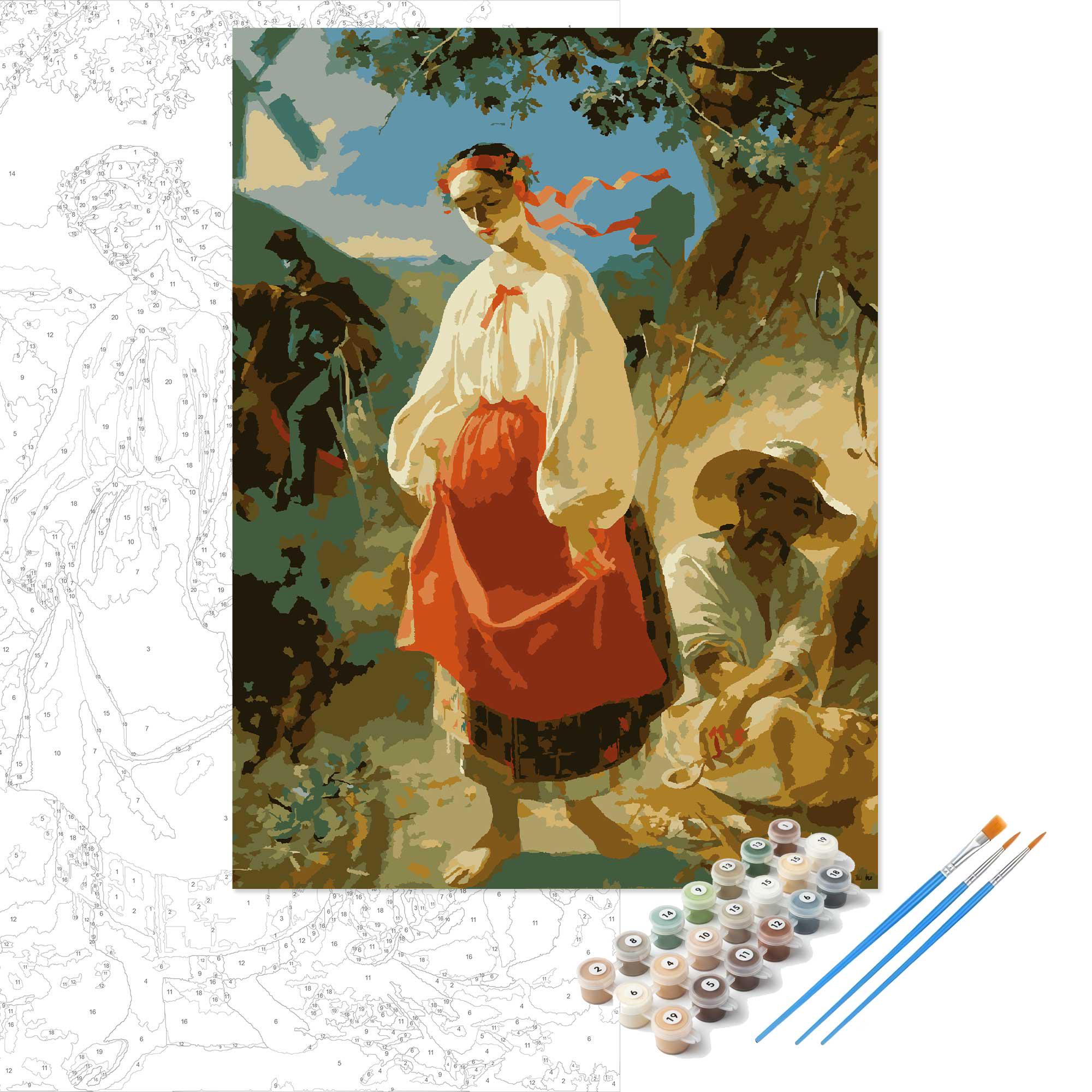 Картина за номерами Тарас Шевченко Катерина 30×40 см (00072)