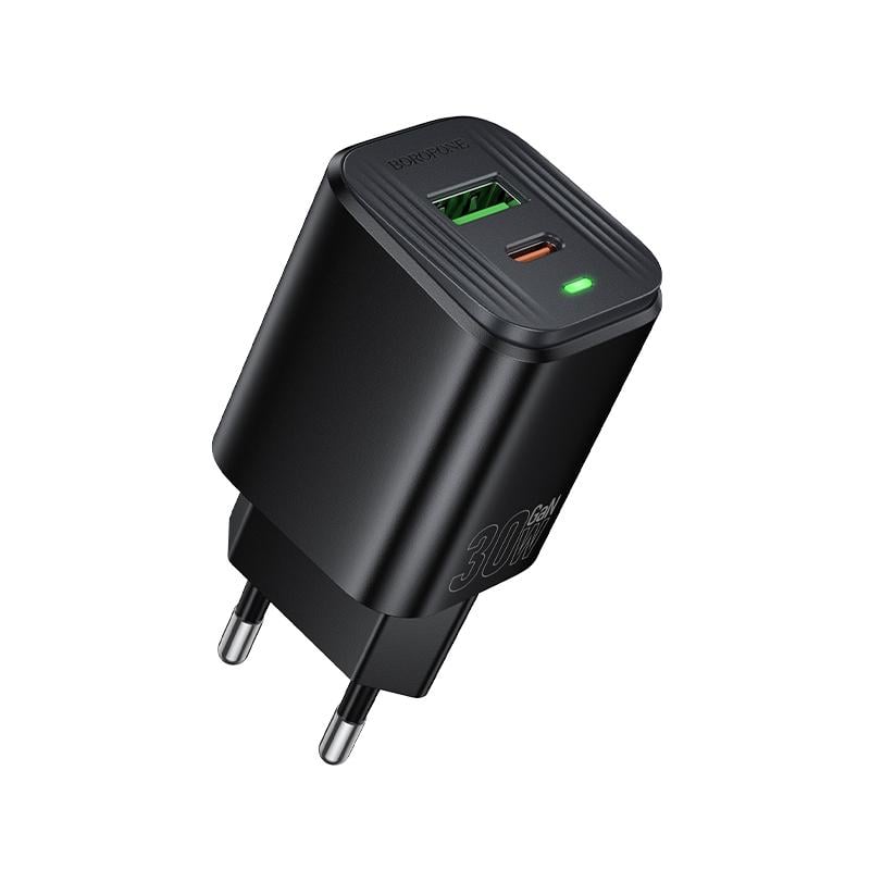 Зарядное устройство для телефона Borofone BAS85A Star PD30W+QC3.0 charger Black (26328)