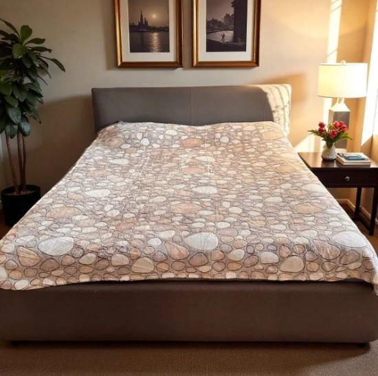 Плед Colorful Home Стрижка Каміння євро 200х220 см Сіро-бежевий (38090) Плед Colorful Home Стрижка Каміння євро 200х220 см Сіро-бежевий (38090)