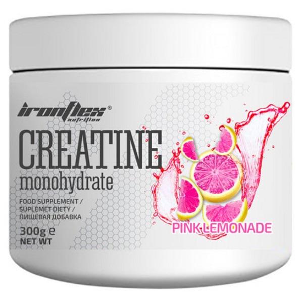 Креатин моногидрат IronFlex Creatine Monohydrate Pink Lemonade 300 г/120 порций (24159910)