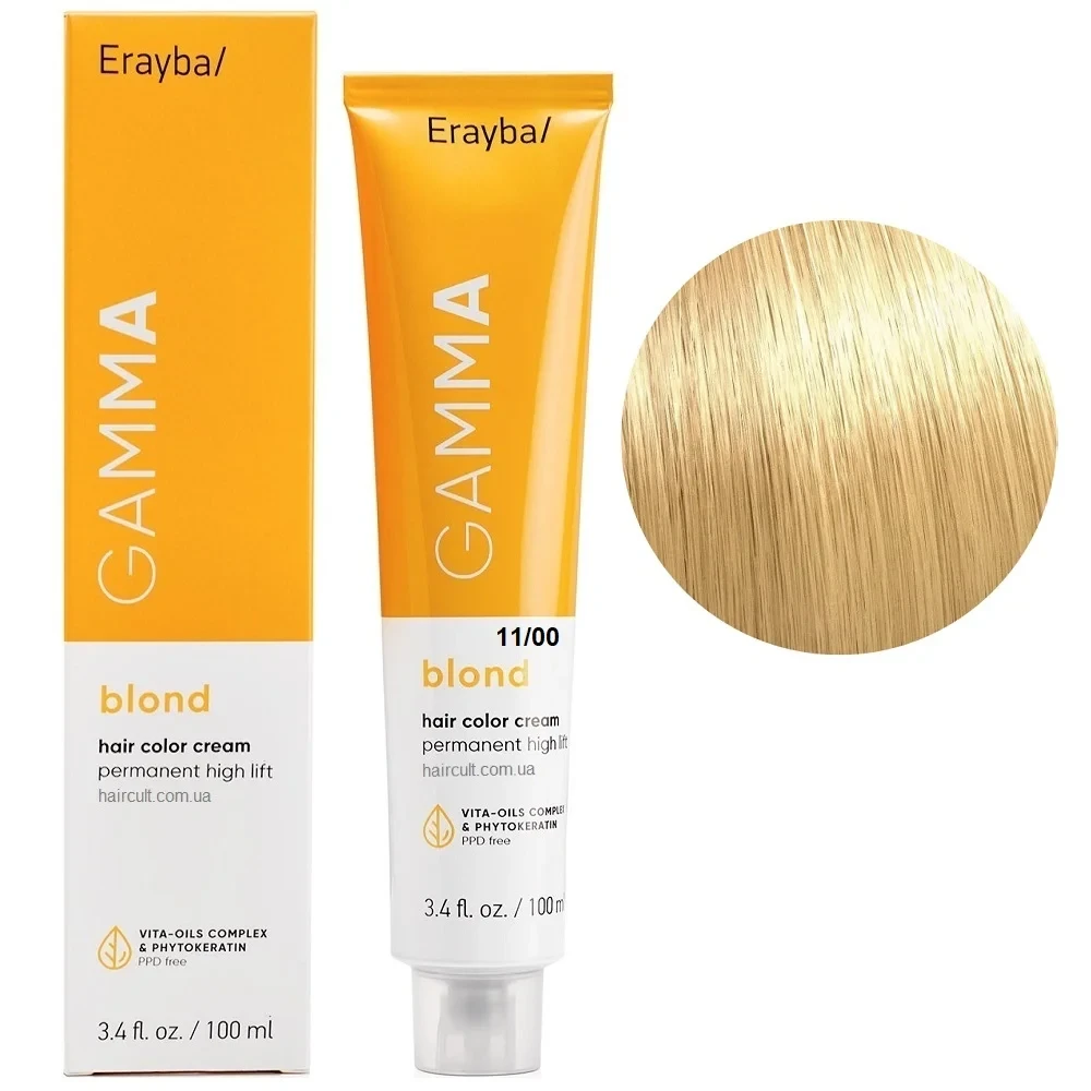 Краска для волос перманентная Erayba Gamma Color Cream 11/00 100 мл