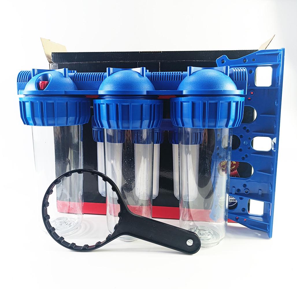 Колба для холодной воды тройная Aquakut 3Р 1/2 ключ и крепеж (104-022)