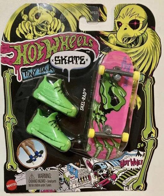 Скейт и обувь для пальчиков Hot Wheels Неон серии Тони Гок (HPG21)