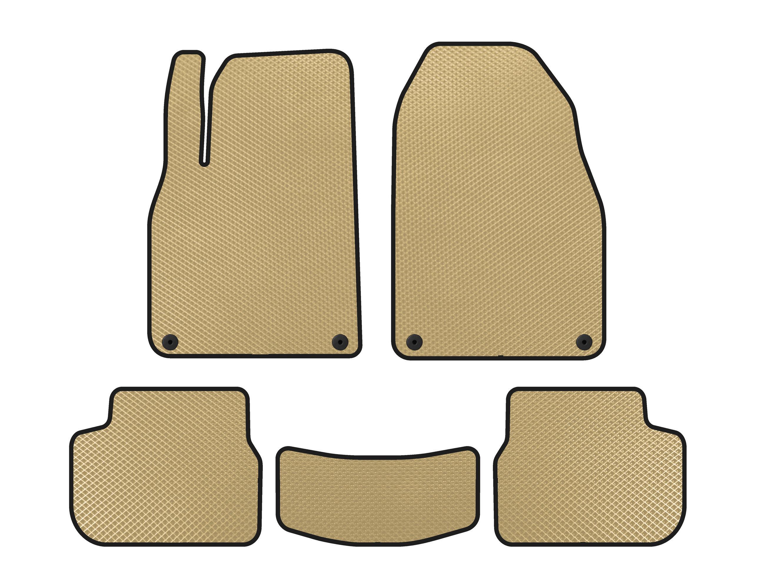 Коврики EVA Digital Designs для Saab 9-3 2003- гг. Бежевый (139001)