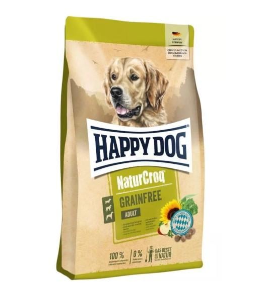 Корм сухий беззерновий Happy Dog Premium Naturcroq Grainfree для дорослих собак з птахом та лососем 4 кг (61191)
