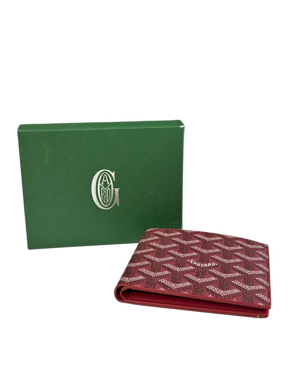 Гаманець чоловічий Goyard Бордовий (WAL-GYR-001-RED) - фото 2