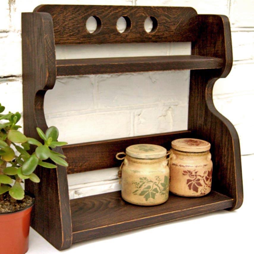 Полка для ванной из дерева Броме Капучино (ВНП/011509)