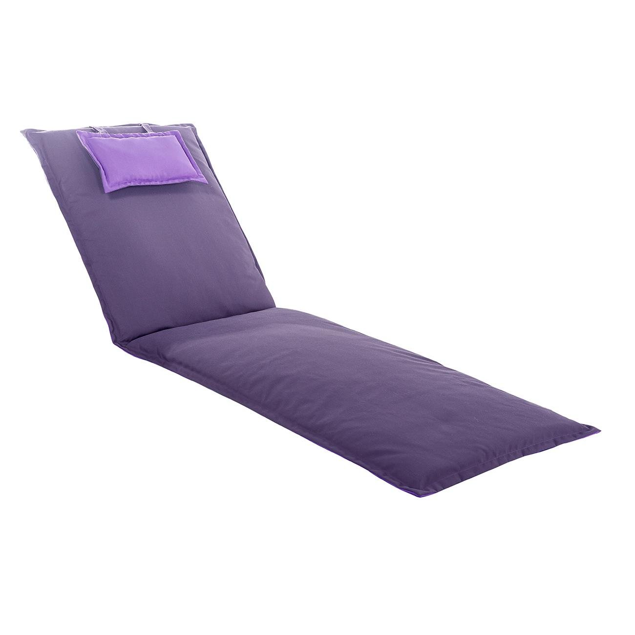 Матрас для шезлонга Ost-Fran LILU 2183 190x60х5 см Темно-сиреневый (3759) - фото 1 Матрас для шезлонга Ost-Fran LILU 2183 190x60х5 см Темно-сиреневый (3759) - фото 1