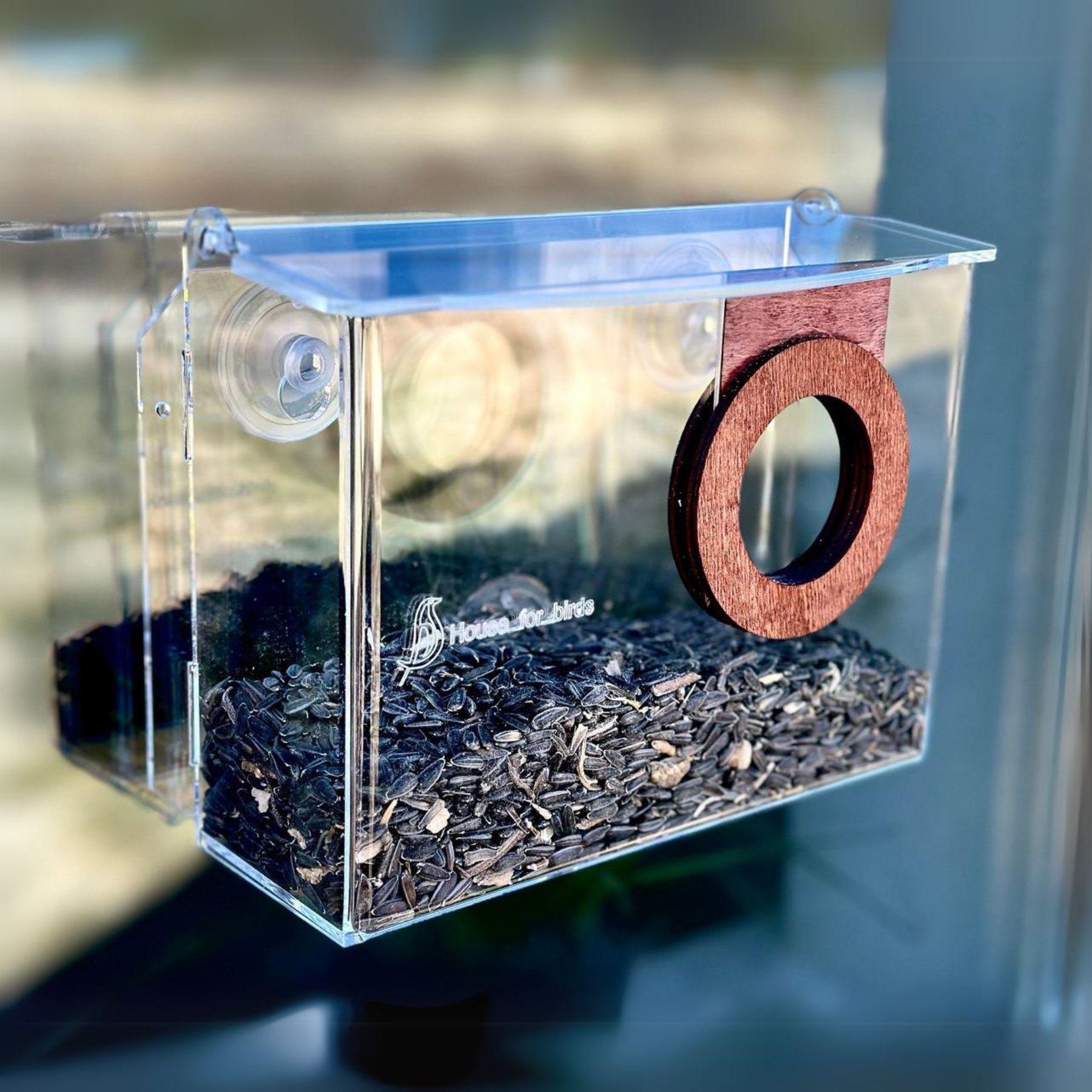 Кормушка для птиц на окно House for birds ФОТОАППАРАТ