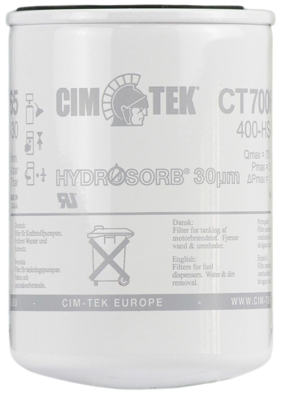 Фільтр тонкої очистки палива CIM-TEK 400 HS-30 фільтрація 30 мікрон до 80 л/хв (PT_CT70065)