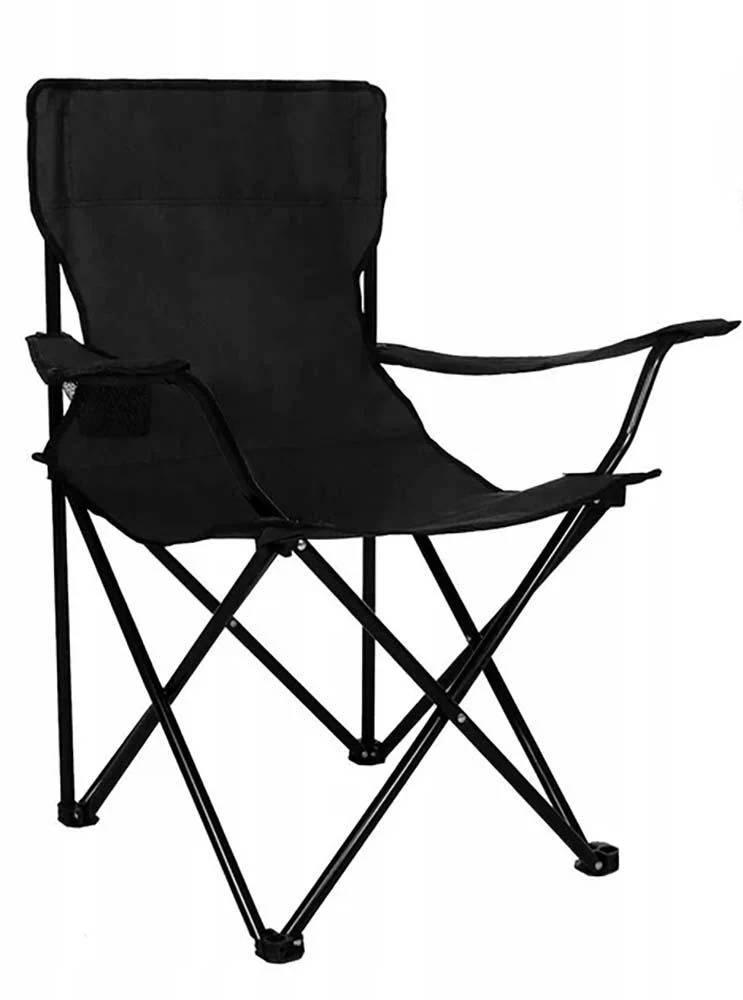 Кресло складное туристическое Паук для пикника/рыбалки/кемпинга в чехле 100 кг Черный