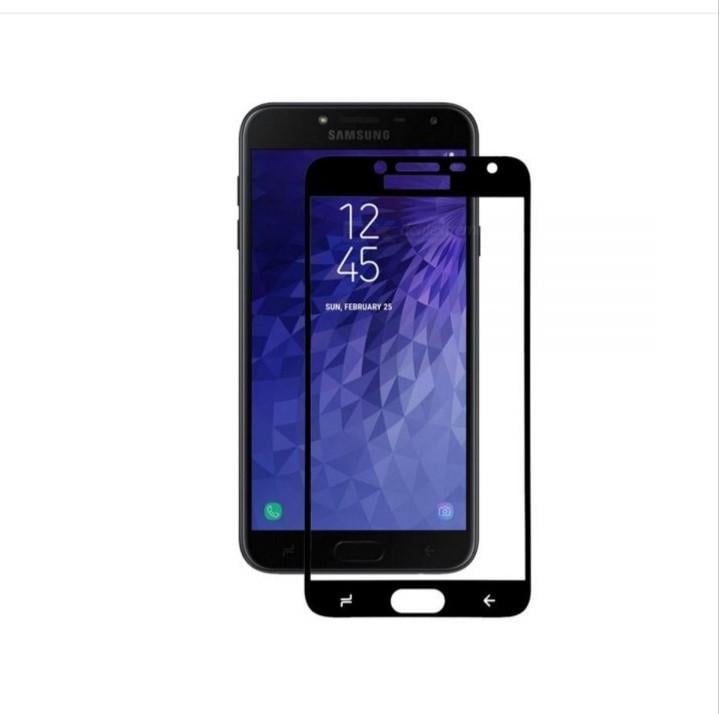 Загартоване скло на Samsung J4 2018 (J400) / Повне покриття / Чорна рамка
