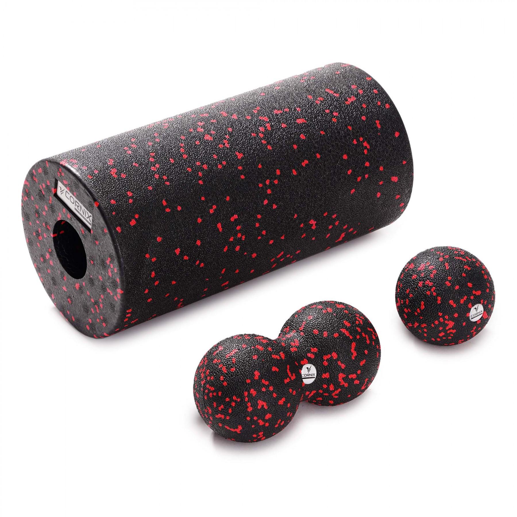 Массажный набор Cornix 3в1 Ball/Duoball/Foam Roller XR-0080 (39272) - фото 1