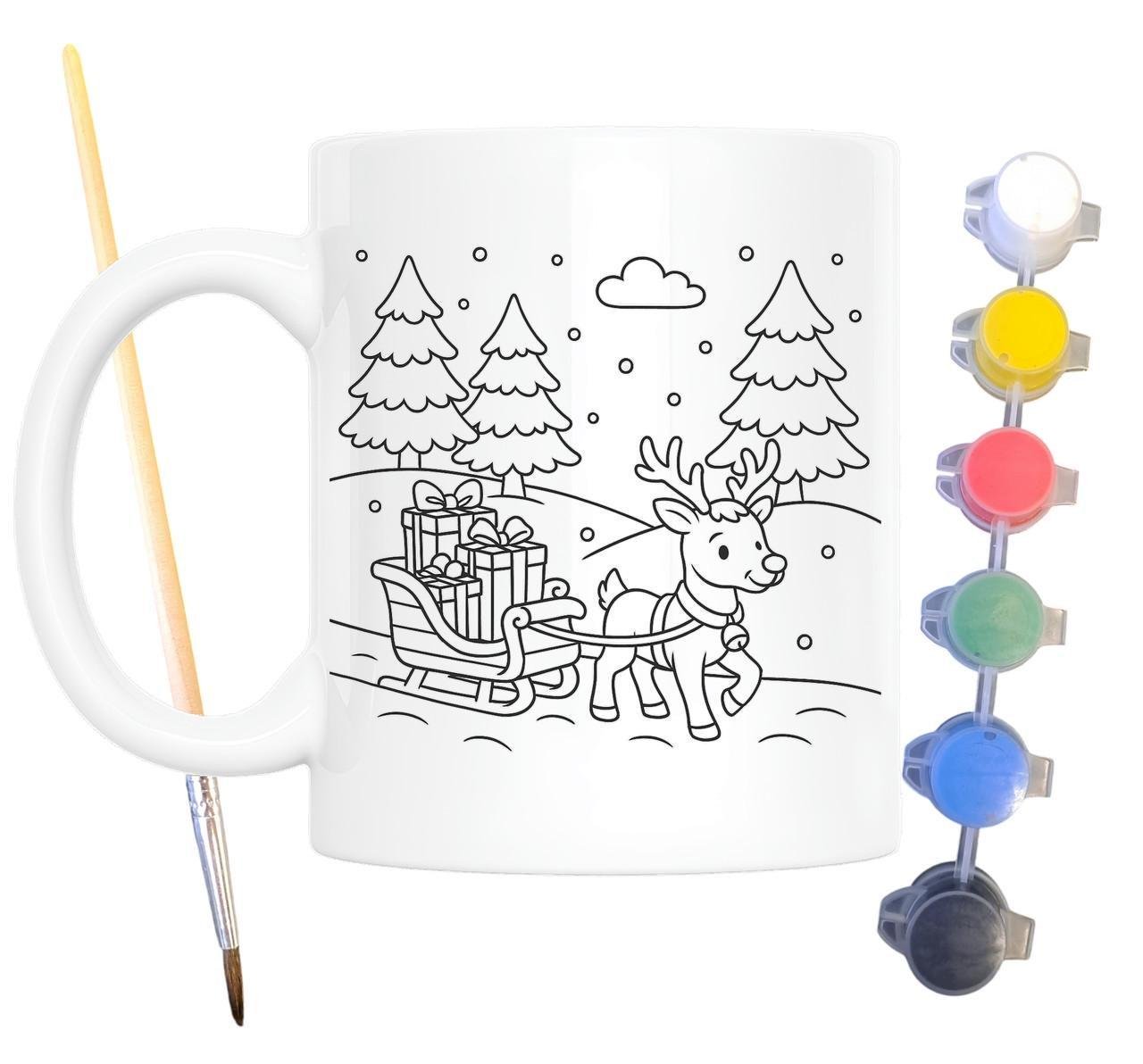 Набор для творчества кружка раскраска Новогодняя 330 мл Белый (КР0143) - фото 2 Набор для творчества кружка раскраска Новогодняя 330 мл Белый (КР0143) - фото 2