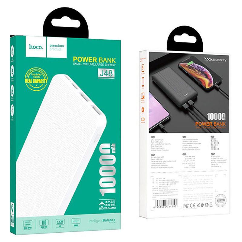 Повербанк Hoco J48 Nimble 10000 mAh Белый (00000035037_2) - фото 5 Повербанк Hoco J48 Nimble 10000 mAh Белый (00000035037_2) - фото 5