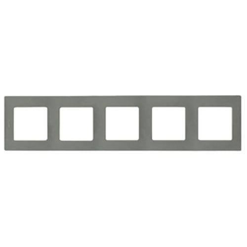 Рамка 5 постов Legrand 672525 Etika пластик Светлая галька (11577884)
