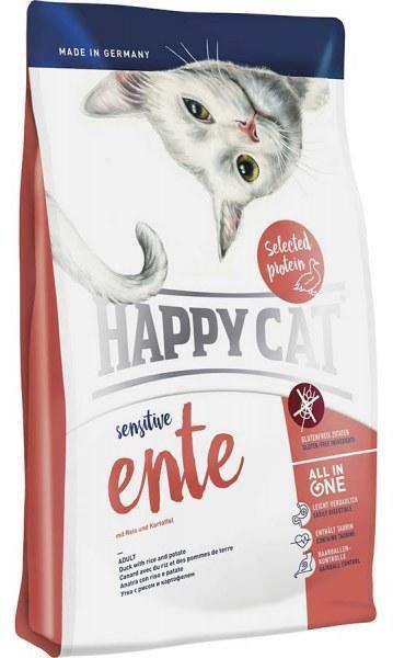 Сухой корм Happy Cat Sensitive Ente для взрослых кошек с чувствительным пищеварением 1,4 кг (1482166661)