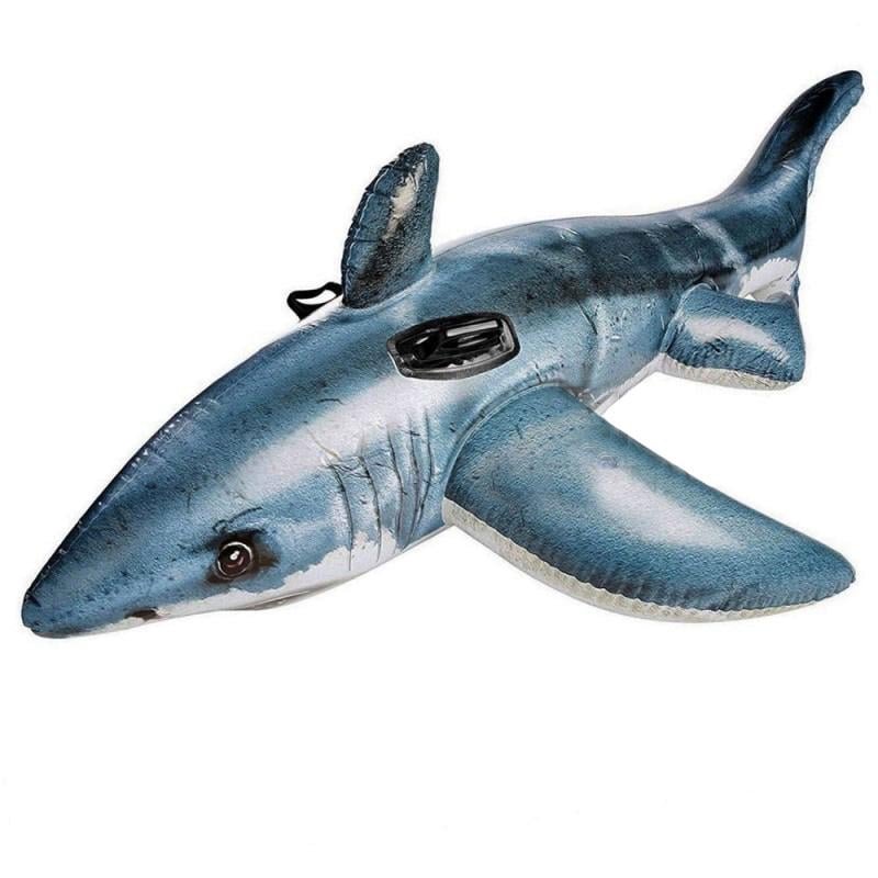 Матрас пляжный Intex Акула 173х104 см надувной (6200)