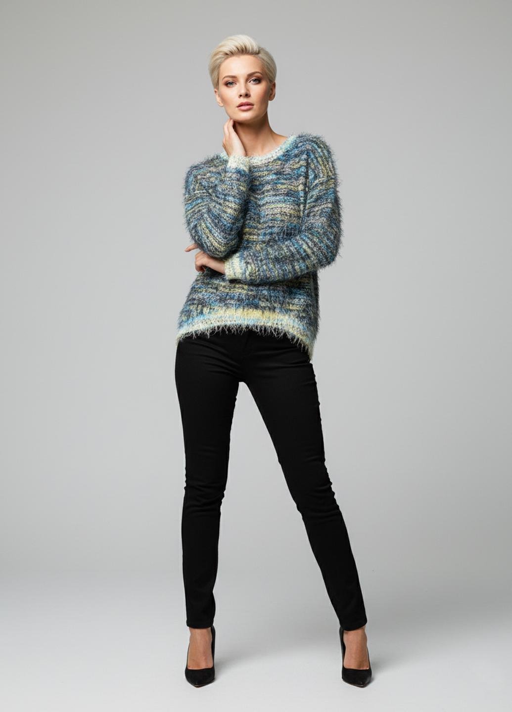 Джемпер Forza Viva FV-5540030 женский демисезонный р. 46 Голубой (FV-5540030-46)