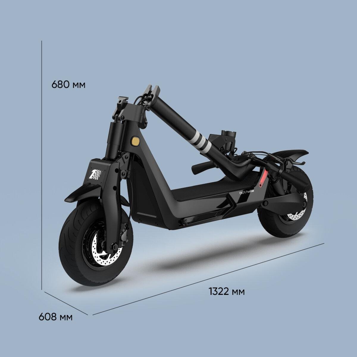 Електросамокат OKAI Panther ES800 3000W Black (25172932) - фото 9
