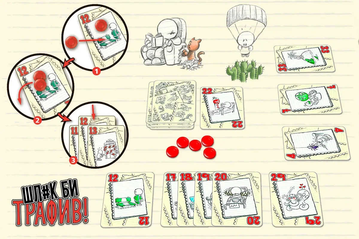 Настільна гра "Шляк би трафив!" (1988566961) - фото 3 Настільна гра "Шляк би трафив!" (1988566961) - фото 3