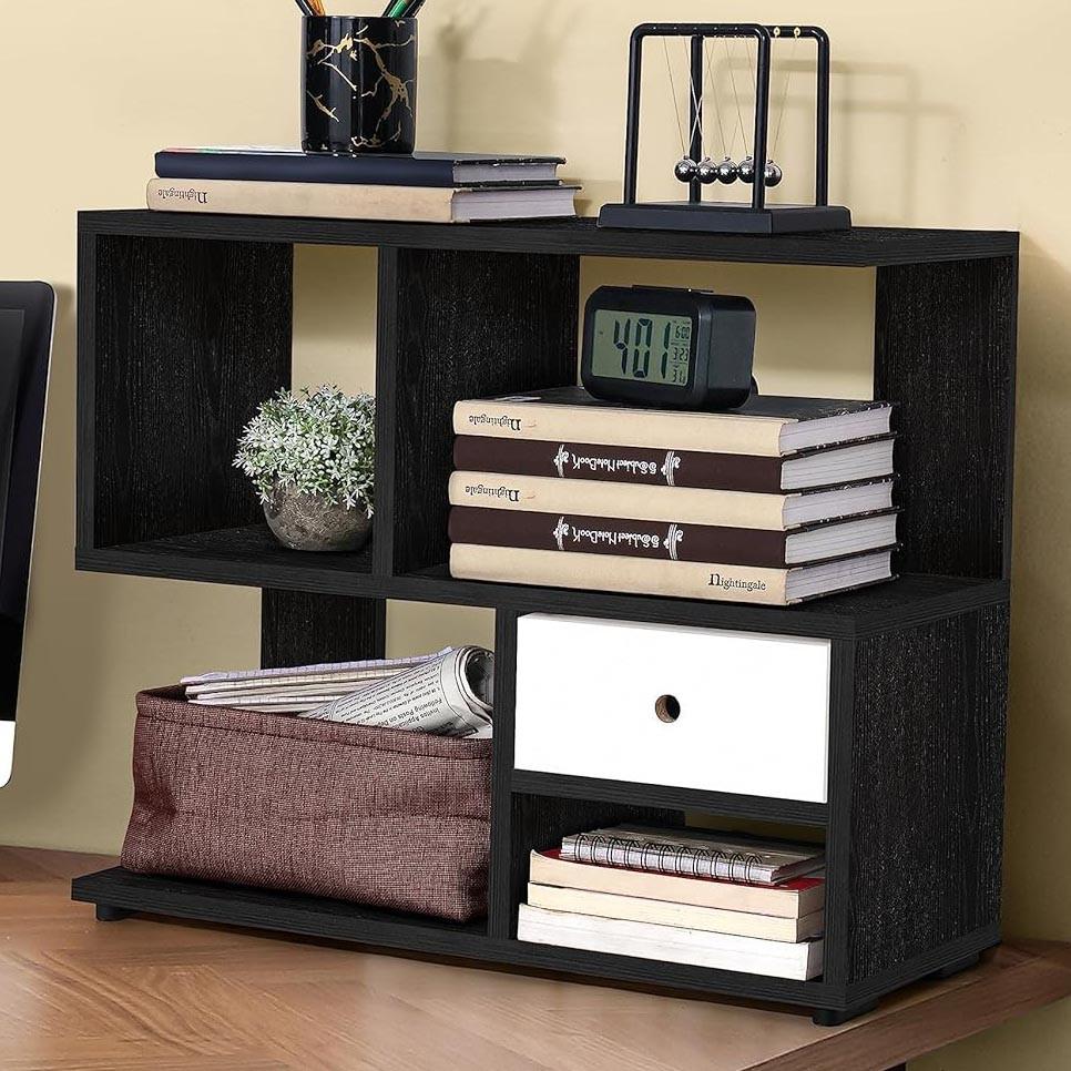 Полка-надстройка настольная из дерева Зефара венге (АКД-006012)