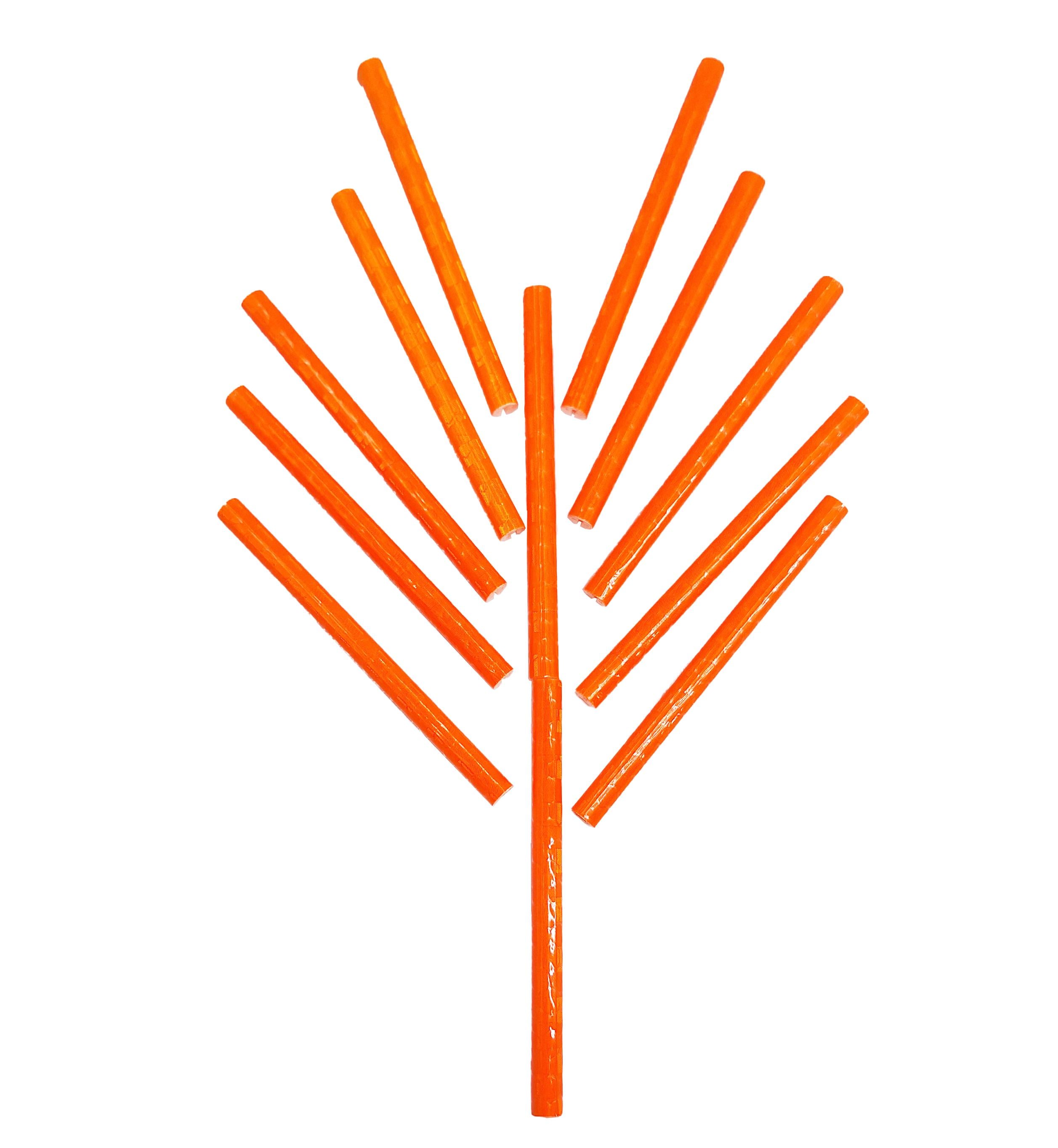 Світловідбивачі на шпиці колеса велосипеда 12 шт. Помаранчевий (G00010404)