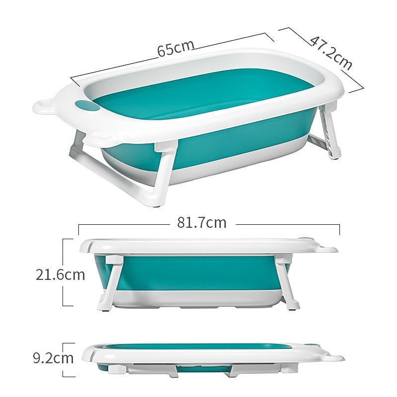 Детская ванночка Bestbaby BS-6688 складная Green (1925667155) - фото 4