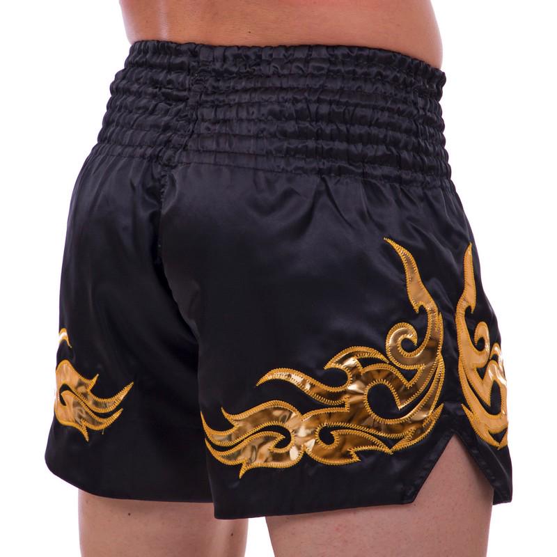 Шорты для тайского бокса и кикбоксинга SP-Sport BO-2340 XL Черный - фото 2