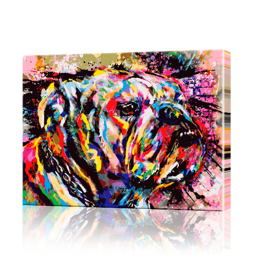 Картина по номерам ArtSale Бульдог PBN0033 30х40 см