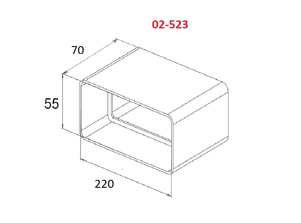 Соединитель канала AirRoxy прямоугольного 220х55 мм (02-523) - фото 2