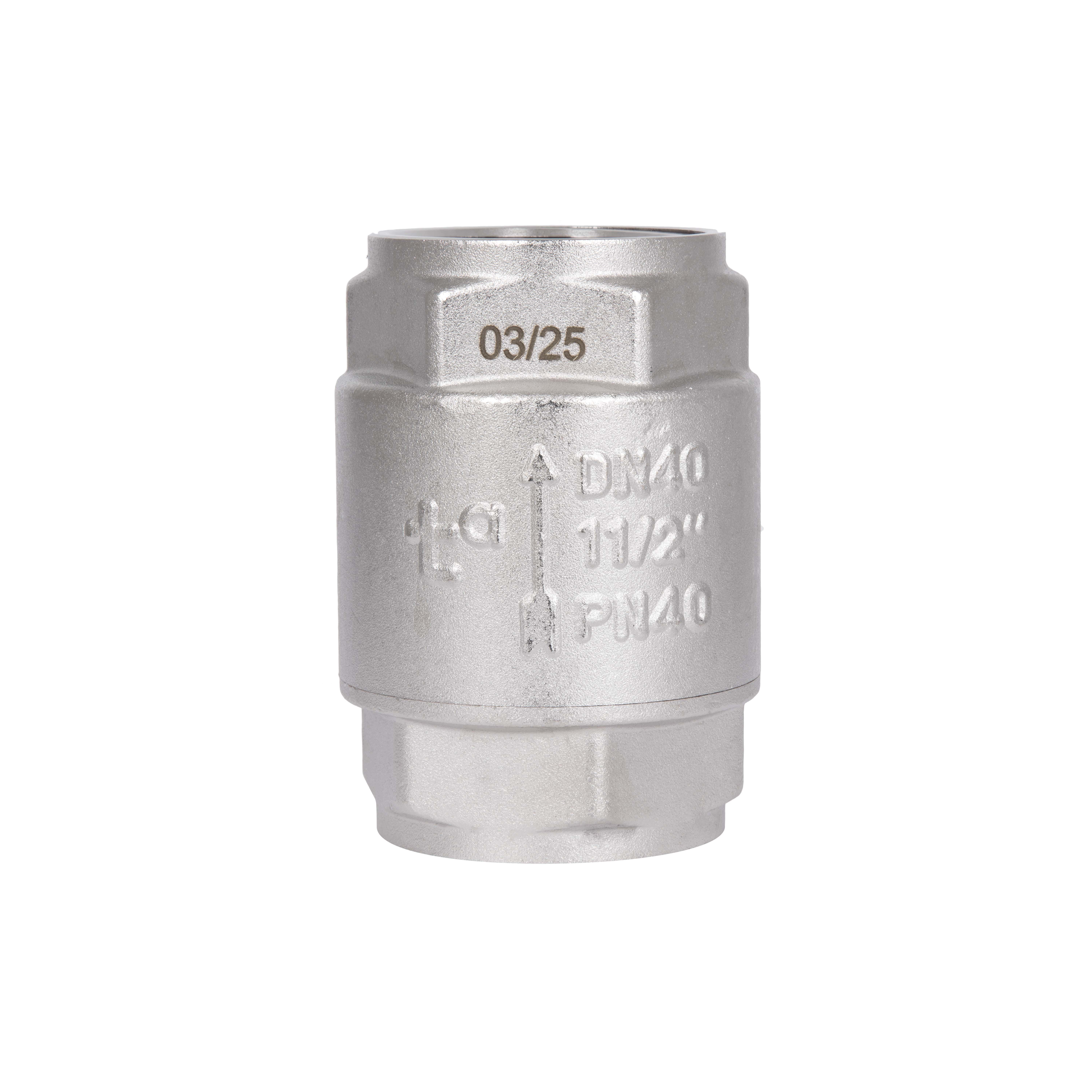 Клапан обратный Thermo Alliance Forte никель с латунным штоком 1-1/2" ВВ (TAF240W40)
