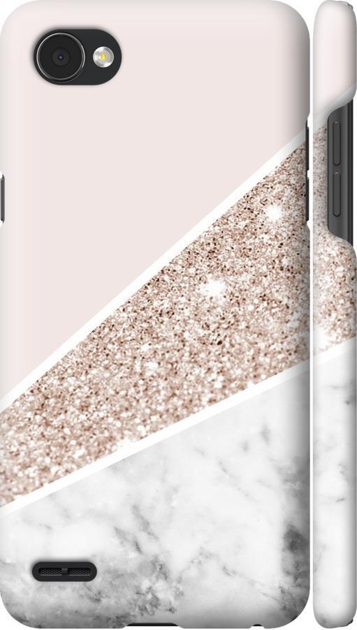 Чехол на LG Q6 Пастельный мрамор (4342m-1094-42517)