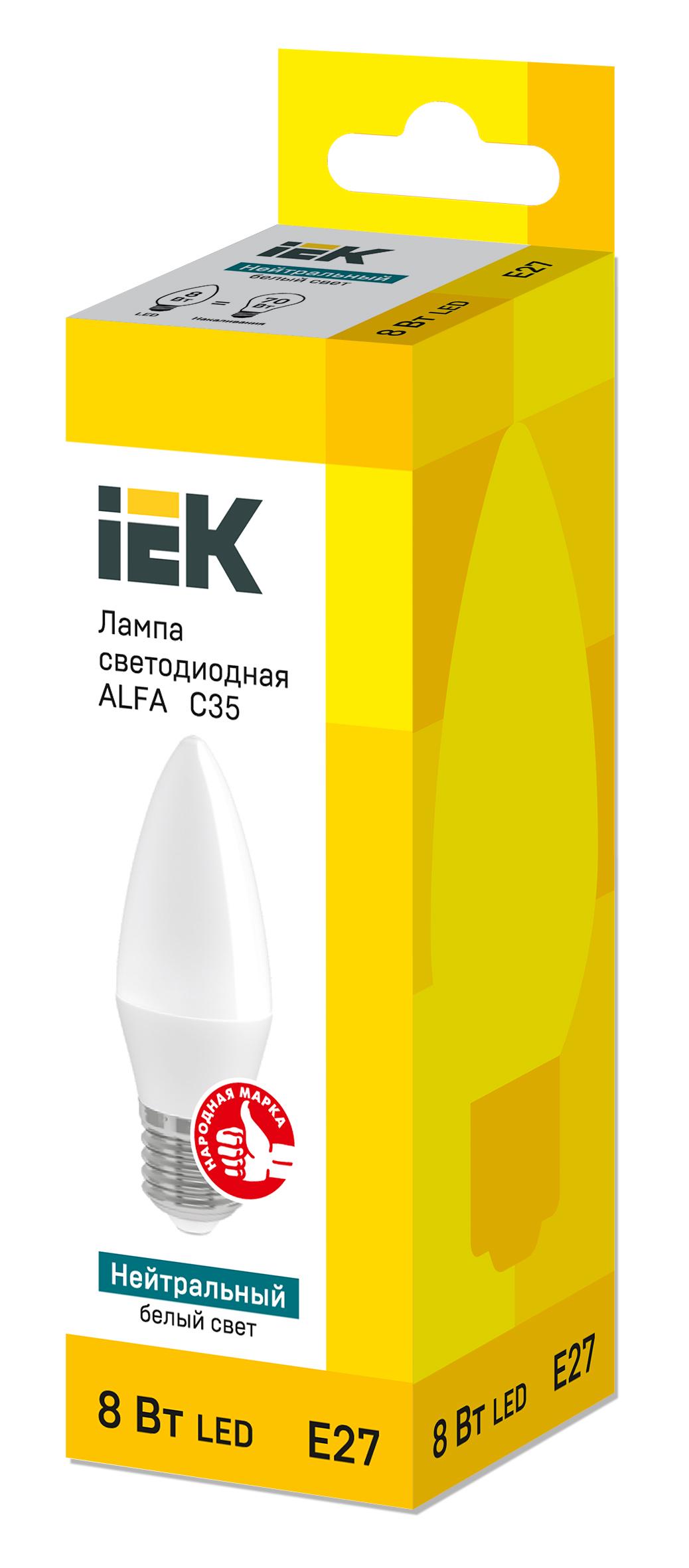 Лампа світлодіодна філаментна УЕК alfa C35 свічка 8V 220W 720lm 4000К E27 37х100 мм (LLA-C35-8-230-40-E27) - фото 2 Лампа світлодіодна філаментна УЕК alfa C35 свічка 8V 220W 720lm 4000К E27 37х100 мм (LLA-C35-8-230-40-E27) - фото 2