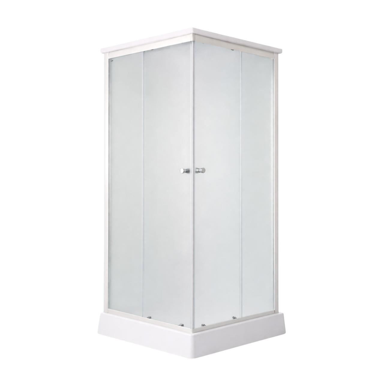 Душевой бокс Lidz Kubis SB90x90.SAT.LOW.FR стекло Frost 4 мм (3059060347)