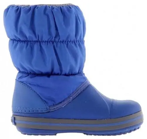 Чоботи для хлопчика зимові Crocs Kids Winter Puff Boot р. 29-30 С12 Синій (14613)