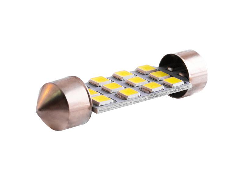 Автомобильная лампа светодиодная LEDUA S85 41 мм 12 PCS 2835 24V Белый (2759)