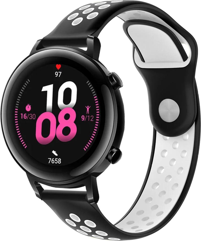 Ремешок Sport для Huawei Watch GT 2 42 мм Black/White (23033-1E)