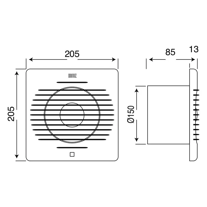 Вентилятор Horoz Electric 20 Вт 150 мм (500-060-150) - фото 3 Вентилятор Horoz Electric 20 Вт 150 мм (500-060-150) - фото 3