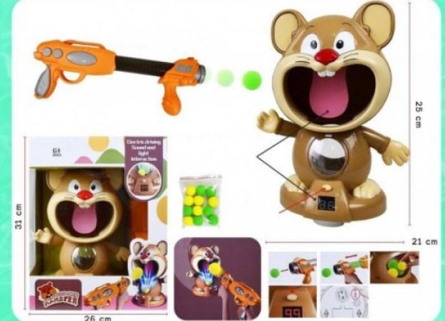 Тир Мышонок Joy Acousto-Optic Hamster детский интерактивный 1970A - фото 2 Тир Мышонок Joy Acousto-Optic Hamster детский интерактивный 1970A - фото 2