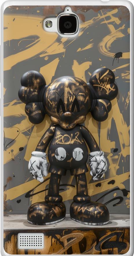 Чехол на Huawei Honor 3C Bronze kaws (6097u-307-42517)